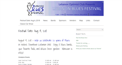 Desktop Screenshot of lebanonbluesfestival.org