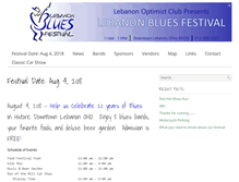 Tablet Screenshot of lebanonbluesfestival.org